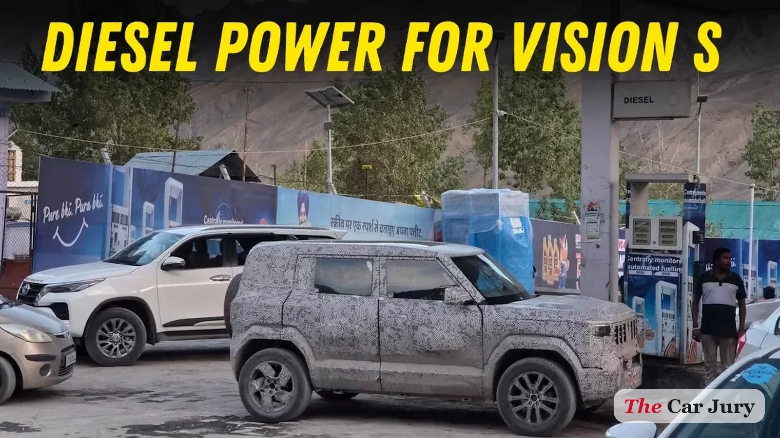 Mahindra's Baby Scorpio Confirmed Diesel: Vision S Spy Shots Decoded